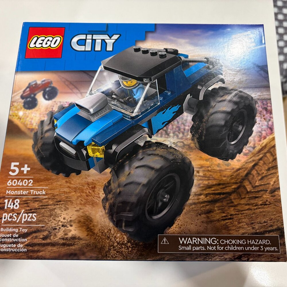 New Unopened LEGO City Blue Monster Truck (#60402) - Picture 1 of 2
